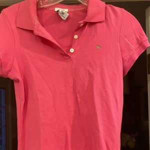 Old Navy Pink Button Collar Top- Large- Good condition